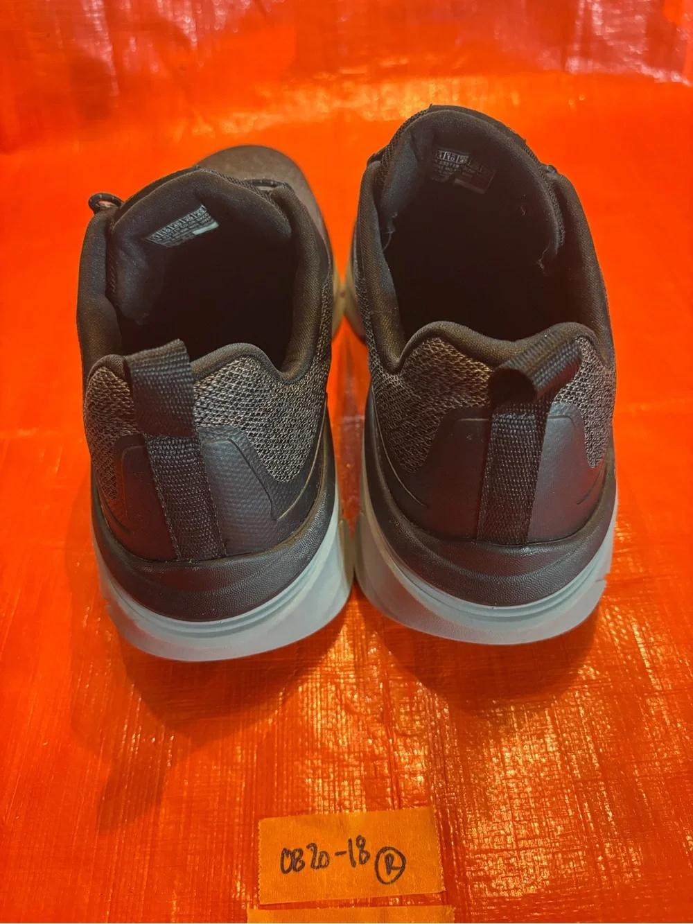 Skechers D'LUX Walker Men's Charcoal and Black Athletic Sneakers